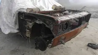 piaskowanie  FIAT 125P  ( sandblasting old polish car )
