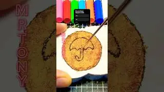 Easy to make Dalgona Cake #squidgamediy #spongepaper #dalgonacandychallenge #dalgonacake #squidgame
