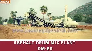 Asphalt Drum Mix Type Hot Mix Plant Working Video (Model DM-50) Capacity 60 To 90 T/H
