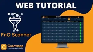 Демонстрация веб-приложения FNO Scanner || Учебное пособие по веб-приложению Quantsapp (на английском языке) || Инструмент аналитики Quantsapp #Options