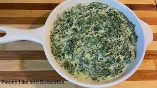 Creamed Spinach - One of My Favorite Recipes #creamedspinach#spinach