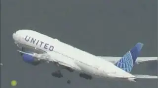 Unbelievable! Plane's Tire Falls Off During Takeoff in the US