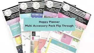 New 2019 Happy Planner Multi Accessory Packs Flip Through - More Stickers!