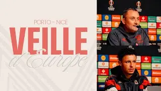 La conf&eacute;rence de presse de Franck Haise & Sofiane Diop avant Porto - Nice