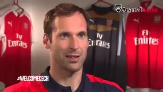 Petr Cech's first Arsenal interview