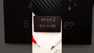 Frases escritas en Braille 😇✨️ Brilla sin miedo #art #braille #artwork