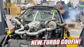 Firing Leroy Up With His NEW 76mm Precision Turbskies!!! Found Deeper Engine Issues...