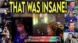 Valorant Streamers Reacts To PRX Something HITTING THE CRAZIEST 1v3 CLUTCH Against DRX In VCT