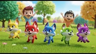Five Little Baby Ferrets Wiggle Wiggle Wiggle | Kids Songs and Nursery Rhymes
