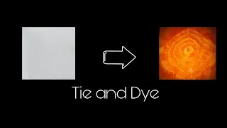 Basic Single colour Tie and Dye pattern