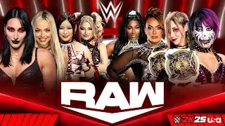 Команда Рии Рипли против команды Аски | Полный матч WWE RAW 18 ноября 2025 г.