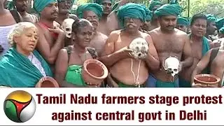 Live: Tamil Nadu farmers stage protest against central govt in Delhi