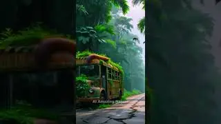 Nature Exploration | Travel Discovered | Abandoned Bus #shorts #trending #ai
