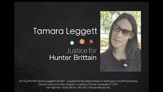An interview with Tamara Leggett, August 28, 2021.