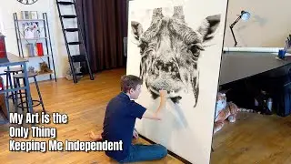 Art Saved My Independence / Hyper-Realistic Drawing by Autistic Artist