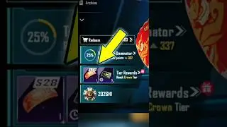 Crown Tier Reached 👑 | Free Parachute Skin 🪂 | PUBG Mobile