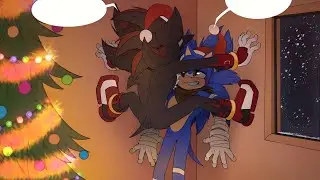 Christmas Present 💙Sonadow&hearts;️ Sonic x Shadow Comic Dub 🎄 short 🎁 