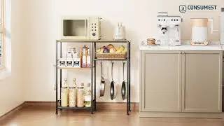 Assembly instruction-Consumest Microwave Stand and Coffee Bar Cabinet-ZWJ204 (ASIN: B0DR8ZB2RG)