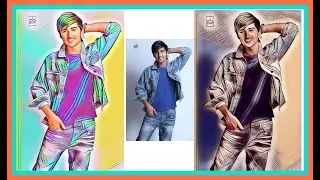 How to Neon art photo editing