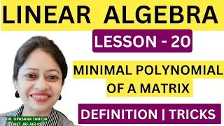 Minimal polynomial of a matrix with example