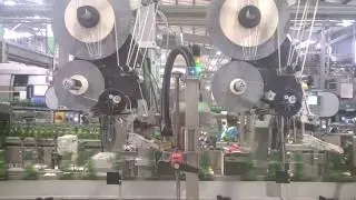 Wind 80 Labeller: Tax Label Application on Beer Bottles