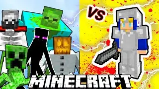 Armored Giant Vs. Mutant Monsters in Minecraft