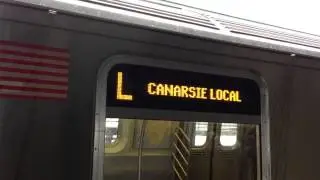 MTA NYC Subway : Canarsie - bound R143 (L) Train at Broadway Junction