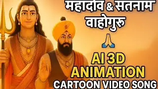 Mahadev & Satnaam Waheguru 🙏 Ai 3d animation cartoon video song 