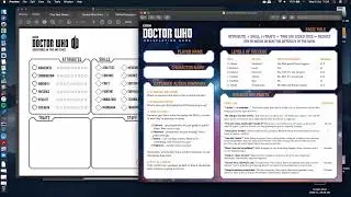 How to create a Doctor Who character for a TTRPG FREE