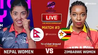 Nepal Vs Zimbabwe I ICC Women T20 World cup I Global Qualifiers, Women T20I, Live Match I Commentary