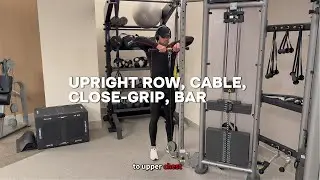 Upright Row, Cable, Close-Grip, Bar