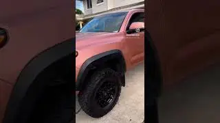 Satin rose gold wrap with Gtechniq halo ceramic coating 😙👌 #wrap #wrapping #wrapvideos