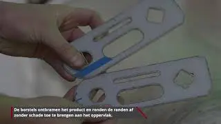 Ontbramen en afronden van folieproducten