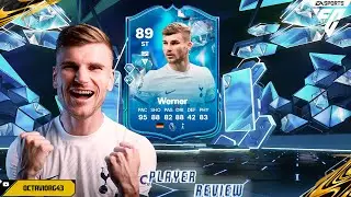 DELANTERO TOP Y BRUTAL CON 5 DE PM. TIMO WERNER 89 FANTASY FC SBC REVIEW EN EAFC24 ULTIMATETEAM.