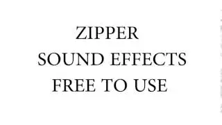 Zipper Sound Effect - Royalty Free