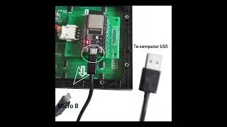 ESP32 HUB75 KIT display texts use Github project P3 P4 LED Matrix