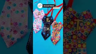 Gravatinha Pet sem costura #artesanato #artes&atilde; #diy #laceiras #bow #pet #gravatinha