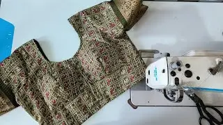 आसान तरीका कटोरी ब्लाऊज कटिंग और सिलाई || 40 Size Katori Blouse #maaltisewingtutorial