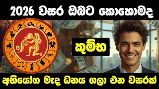 අභියෝග මැද ධනය ගලා එන වසරක්- 2026 කුම්භ ලග්න හිමි ඔබට කොහොමද#astrology #kumbam