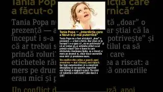 Tania Popa &mdash; &bdquo;Interdicția care a făcut-o și mai puternică&rdquo;