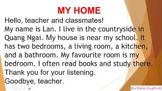Viết Tiếng Anh LỚP 5 MY HOME  l Ms Diem English l