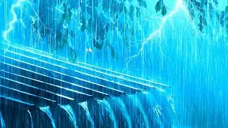 Real Rain Sounds for Sleeping 🔴 Rain Live 24/7 - Heavy Thunderstorm Sounds for Deep Sleep