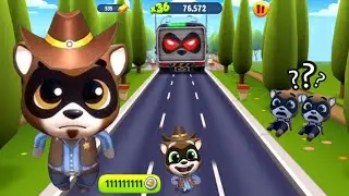 Talking Tom Gold Run Special Character Raccoon Cowboy - Strange World Update 2016 ()