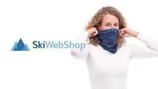 Deluni, Lightweight Neckwarmer Triangles, scarf, blue