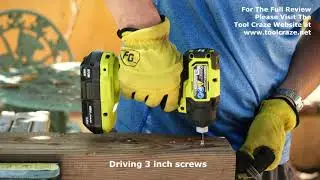 Ryobi 18V One+ HP Compact Brushless Impact Driver Demo Video PSBID01K PSBID01CN