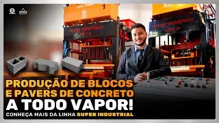 M&aacute;quinas SUPER INDUSTRIAL: FOR&Ccedil;A para FABRICA&Ccedil;&Atilde;O DE BLOCOS E PAVER DE CONCRETO - Jarfel // Sahara