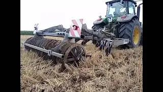 John Deere 7830 mit Tiefenlockerer von WEFTEK bei der Stoppelbearbeitung 22