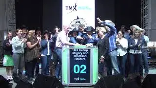 TMX Group Calgary and Thomson Reuters Close Toronto Stock Exchange, July 11,  2018