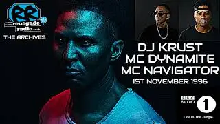 ⚡ DJ Krust + MC Navigator & MC Dynamite | BBC Radio One In The Jungle | 1 November 1996 | Jungle DNB