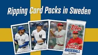 Buying Baseball Cards in Stockholm, Sweden Old Town Card Shop Pack Rip (Travel Vlog)